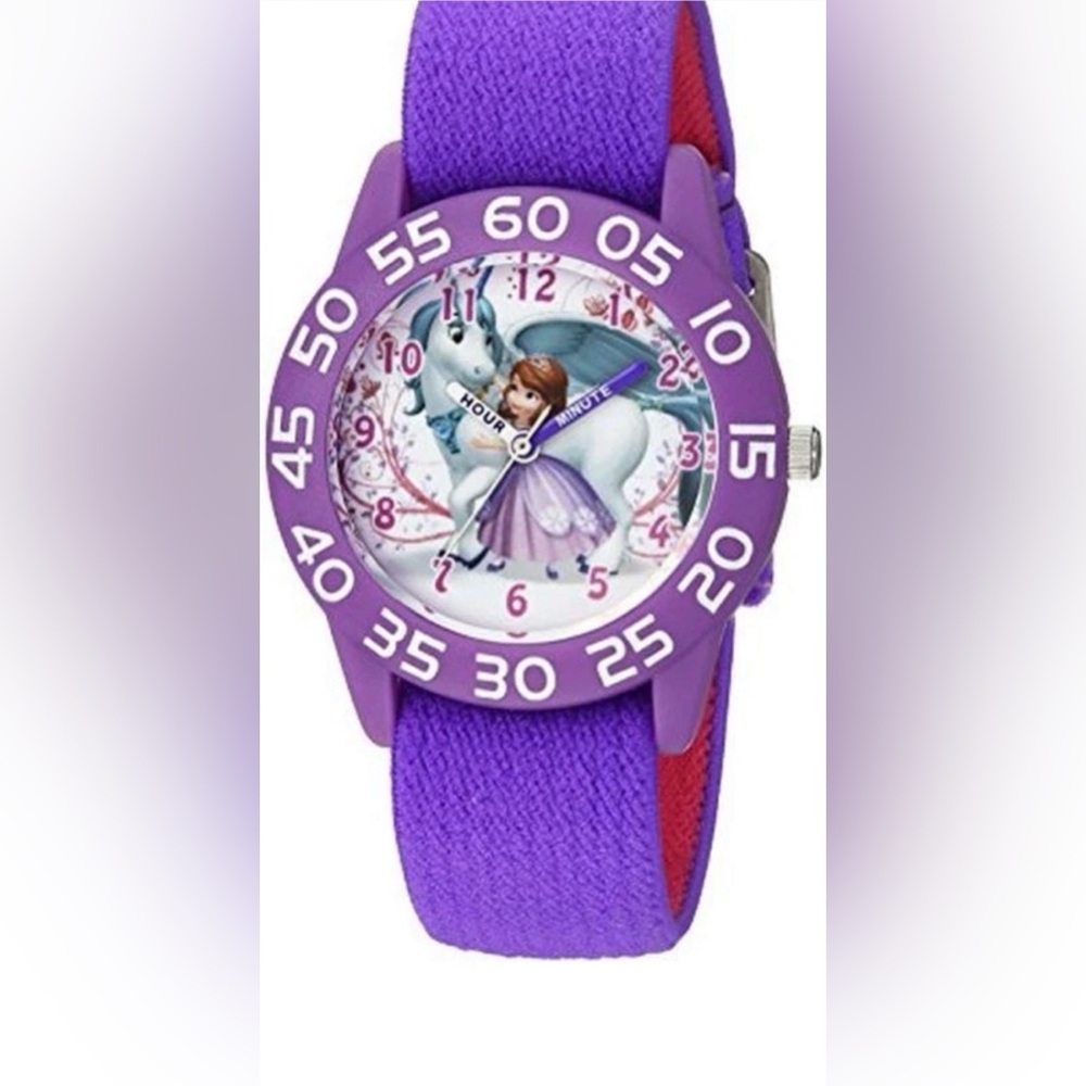 Disney Princess Sofia Kids Watch Purple Analog Girls Character Watch New Gift